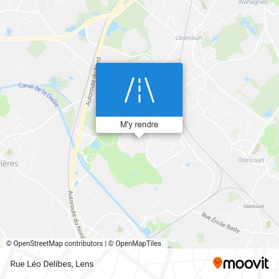 Rue Léo Delibes plan