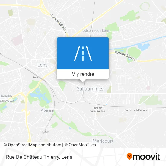 Rue De Château Thierry plan