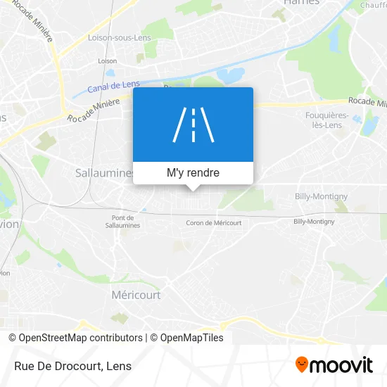 Rue De Drocourt plan