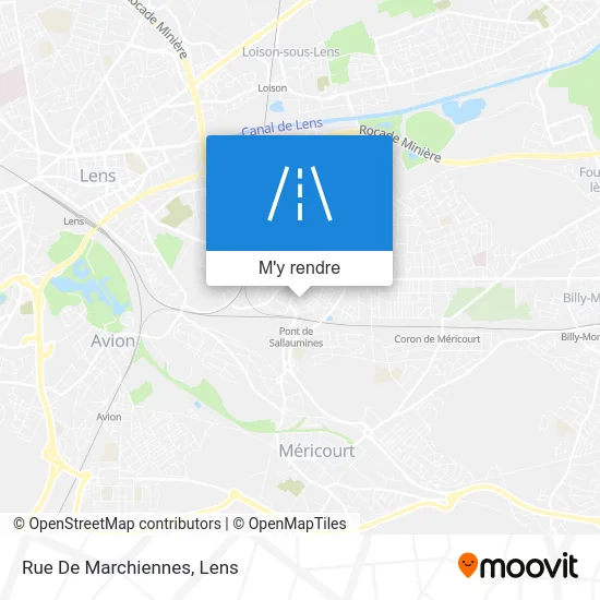 Rue De Marchiennes plan