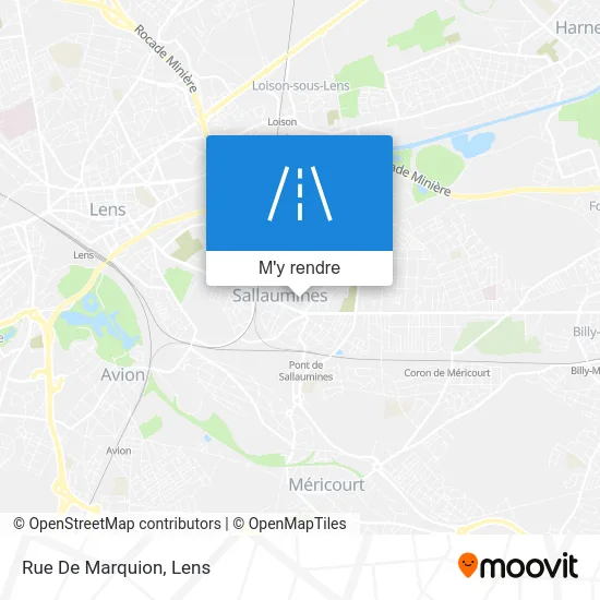 Rue De Marquion plan