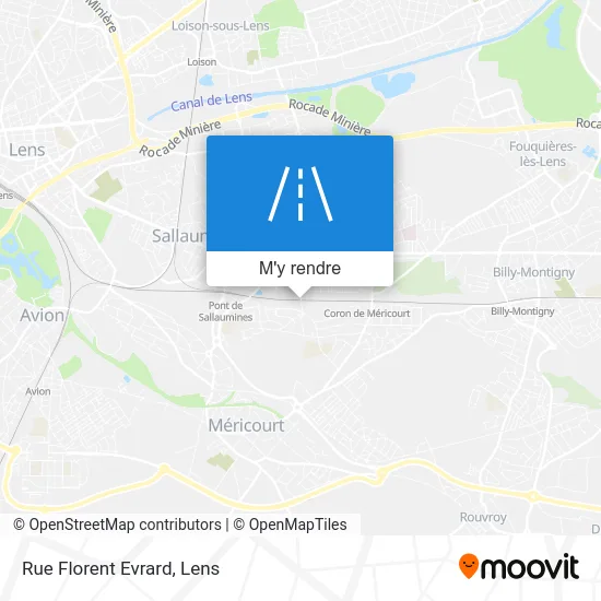 Rue Florent Evrard plan