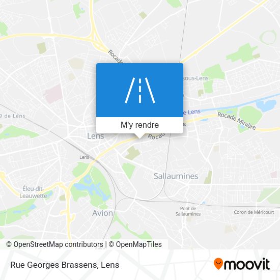 Rue Georges Brassens plan