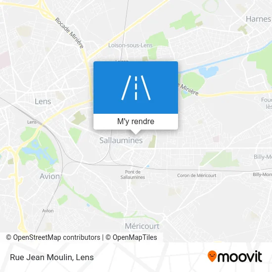 Rue Jean Moulin plan