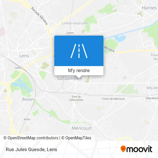 Rue Jules Guesde plan