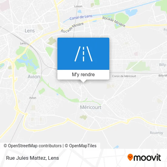 Rue Jules Mattez plan