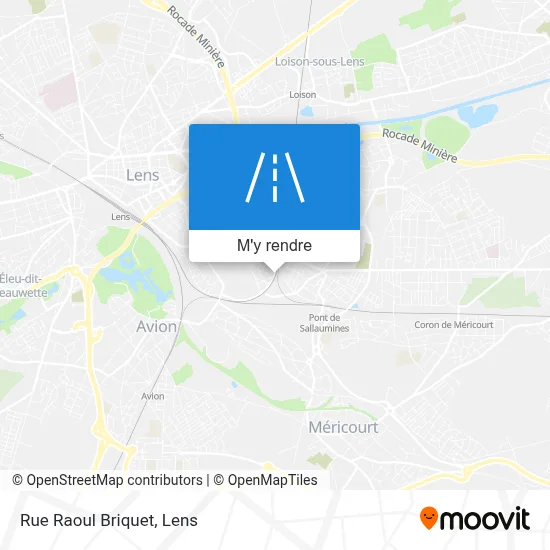 Rue Raoul Briquet plan