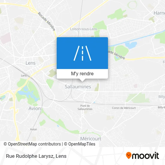 Rue Rudolphe Larysz plan