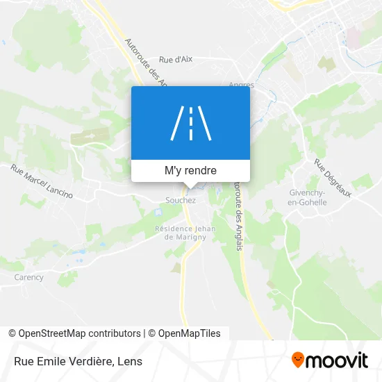 Rue Emile Verdière plan