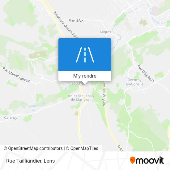 Rue Tailliandier plan