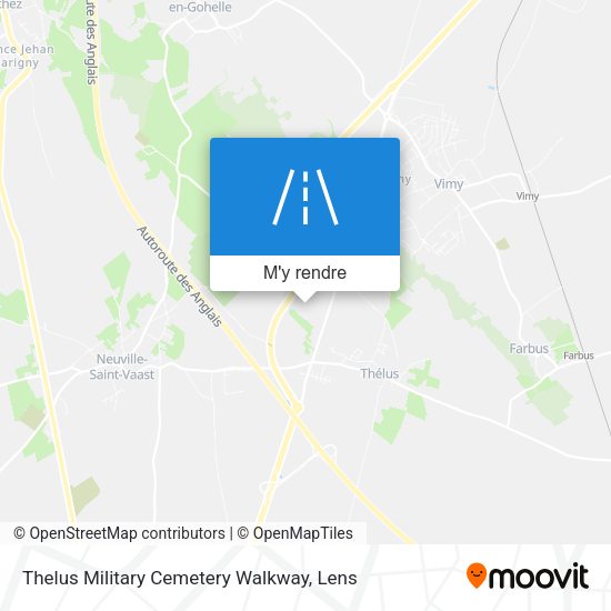 Thelus Military Cemetery Walkway plan