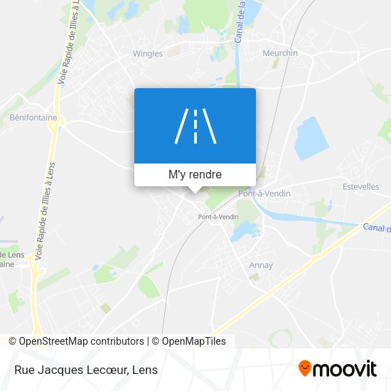 Rue Jacques Lecœur plan