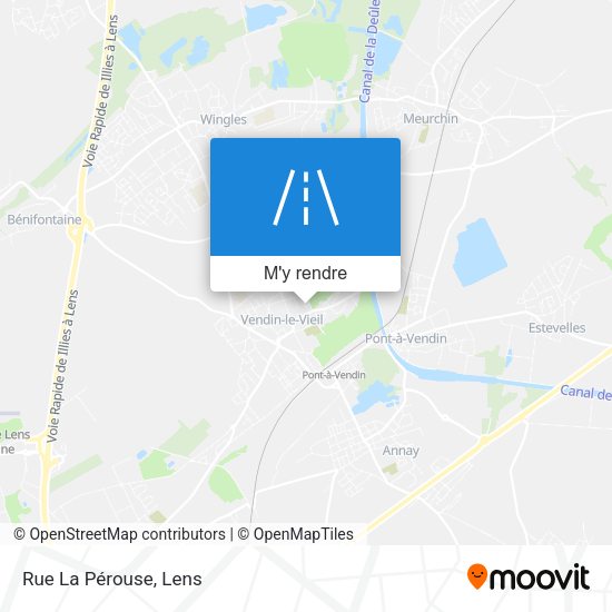 Rue La Pérouse plan