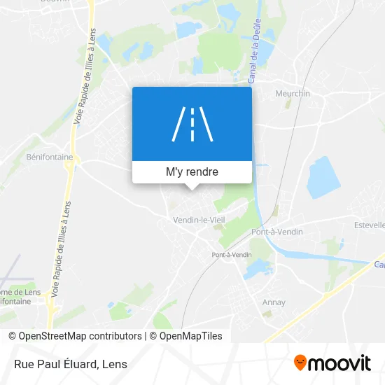 Rue Paul Éluard plan