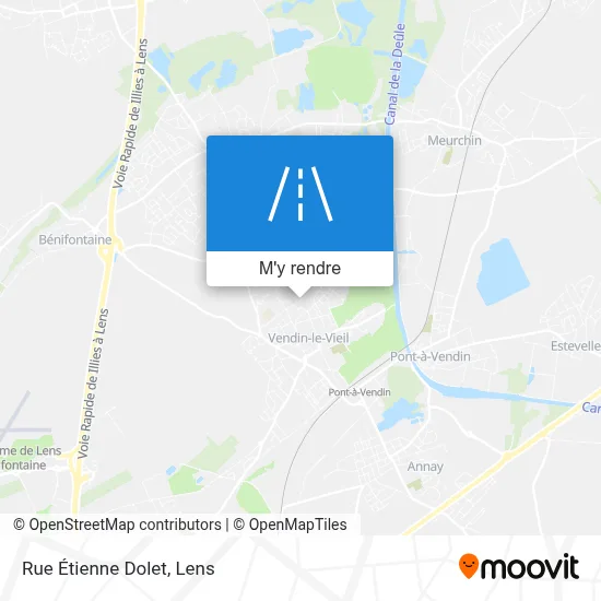 Rue Étienne Dolet plan