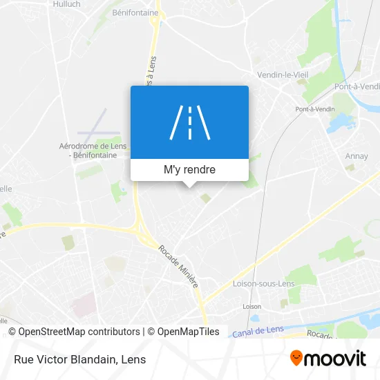 Rue Victor Blandain plan