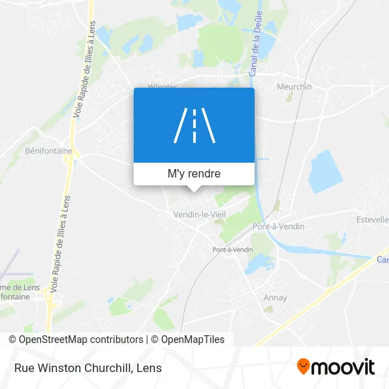 Rue Winston Churchill plan