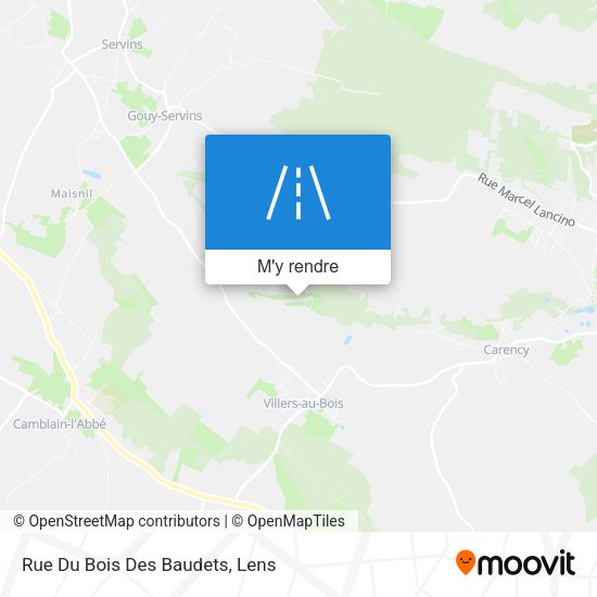 Rue Du Bois Des Baudets plan