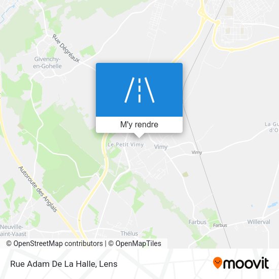 Rue Adam De La Halle plan