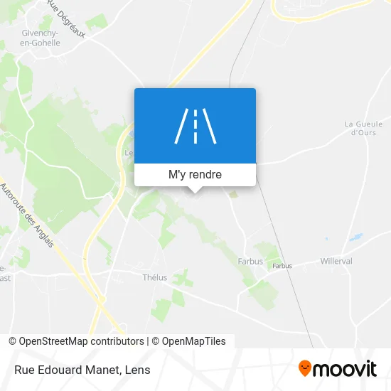 Rue Edouard Manet plan