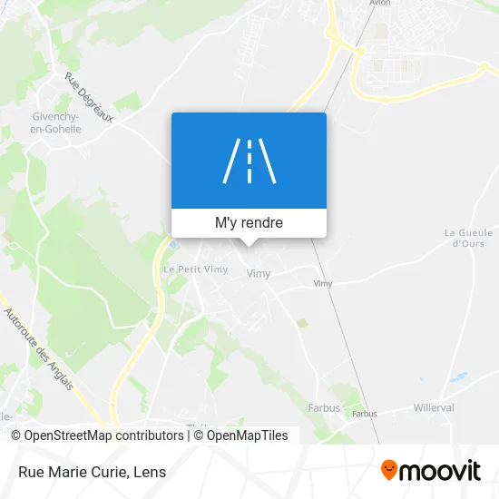 Rue Marie Curie plan