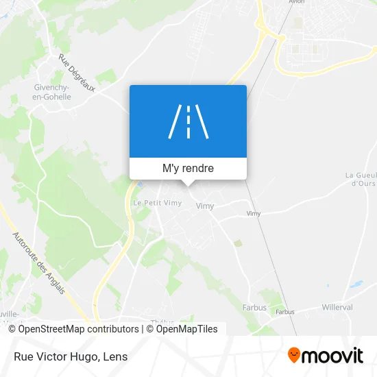 Rue Victor Hugo plan