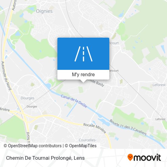 Chemin De Tournai Prolongé plan