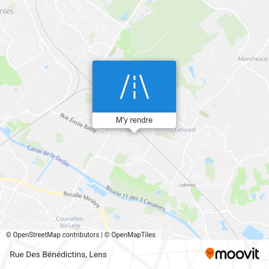 Rue Des Bénédictins plan