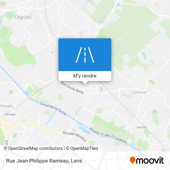 Rue Jean-Philippe Rameau plan