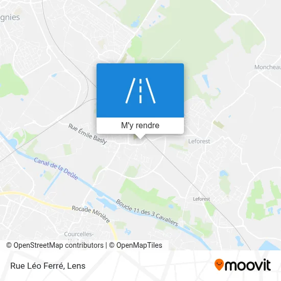 Rue Léo Ferré plan