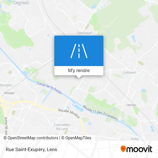 Rue Saint-Exupéry plan