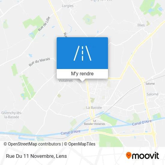 Rue Du 11 Novembre plan