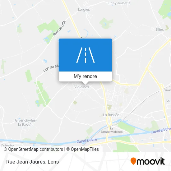 Rue Jean Jaurès plan