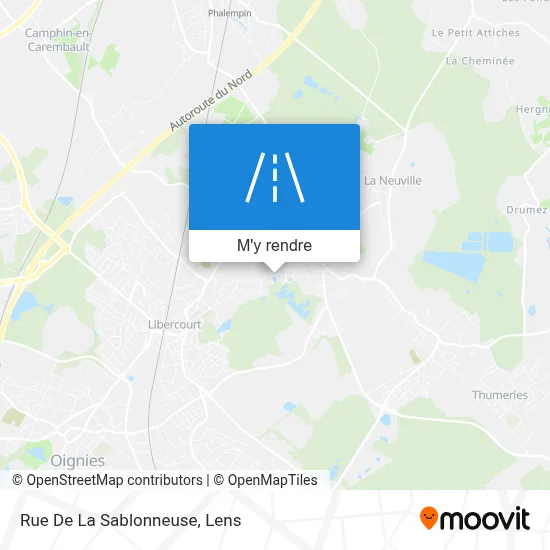 Rue De La Sablonneuse plan