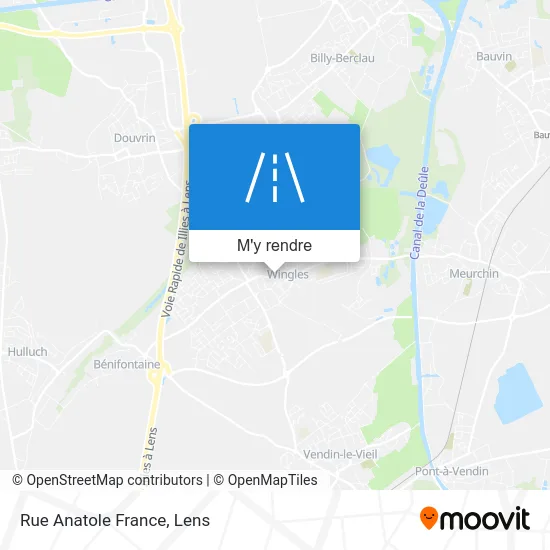 Rue Anatole France plan