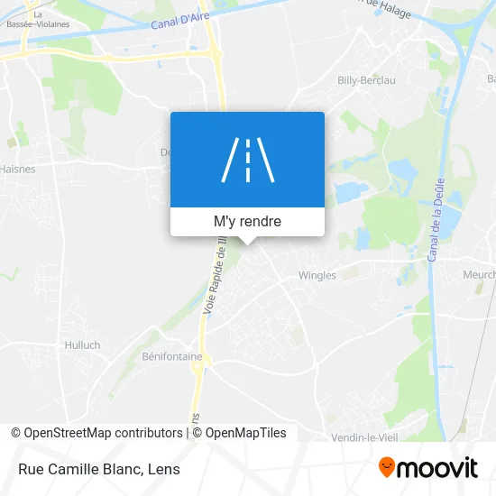 Rue Camille Blanc plan