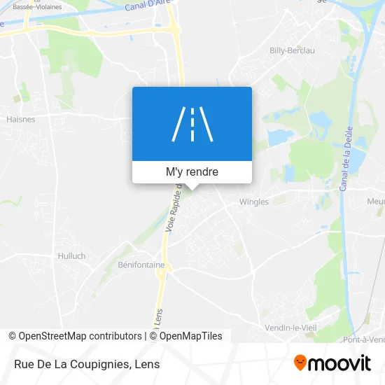 Rue De La Coupignies plan