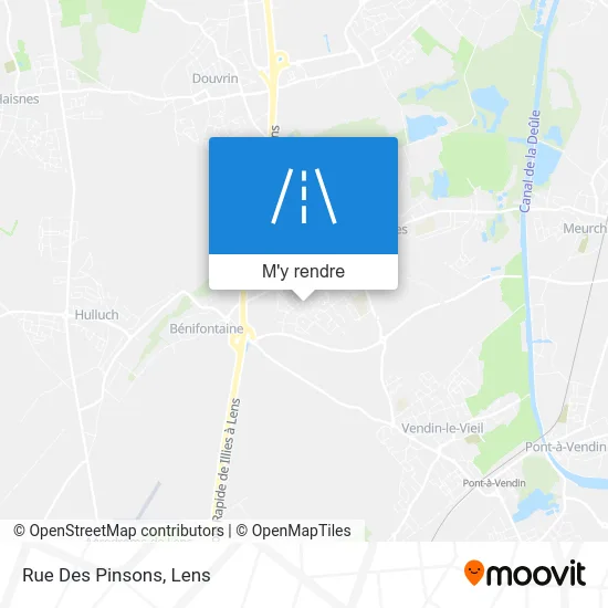 Rue Des Pinsons plan