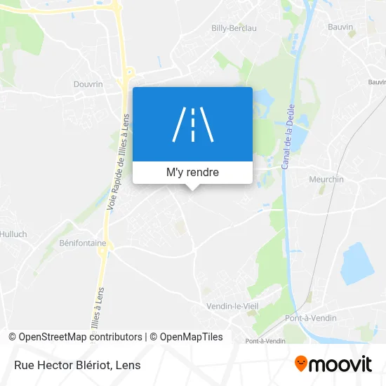 Rue Hector Blériot plan