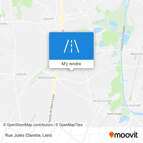 Rue Jules Claretie plan