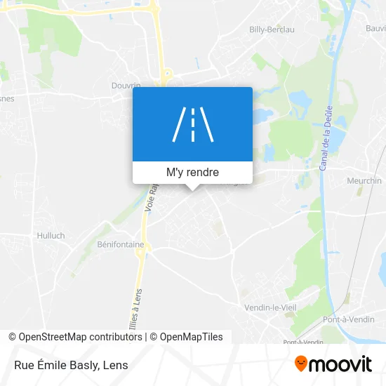 Rue Émile Basly plan