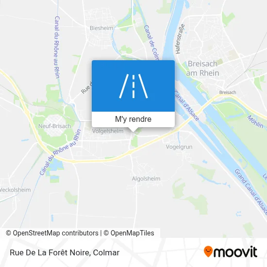 Rue De La Forêt Noire plan