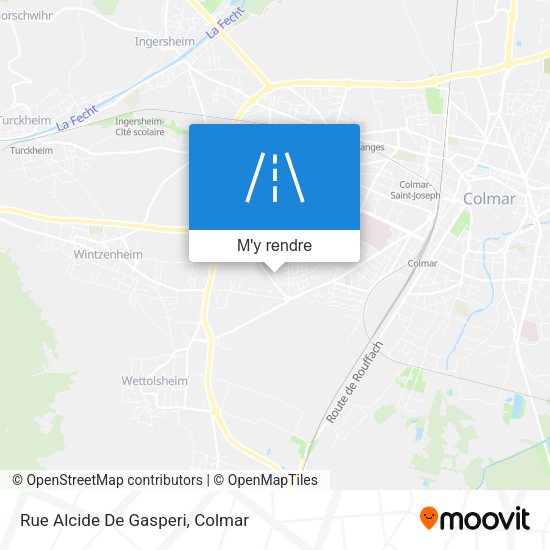 Rue Alcide De Gasperi plan