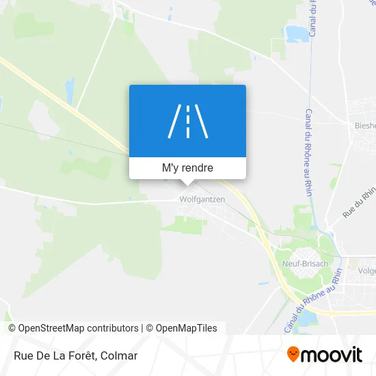 Rue De La Forêt plan