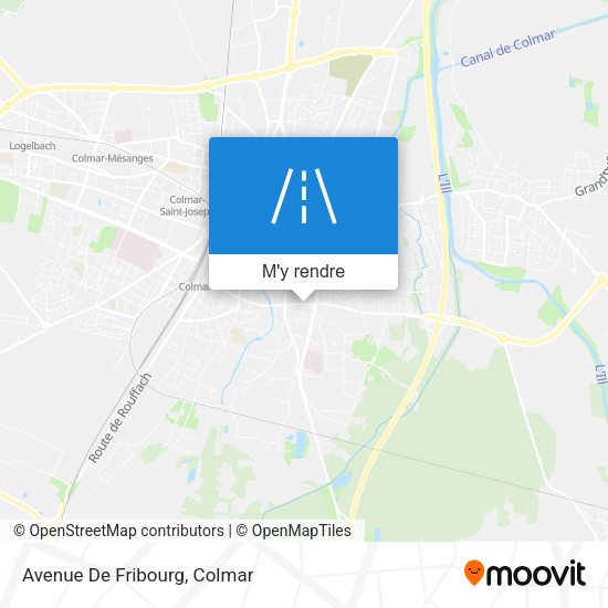 Avenue De Fribourg plan