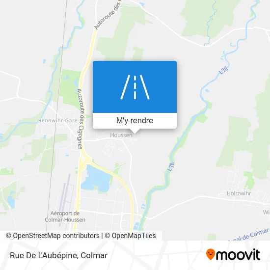 Rue De L'Aubépine plan