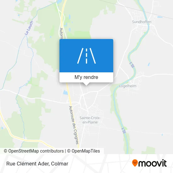 Rue Clément Ader plan