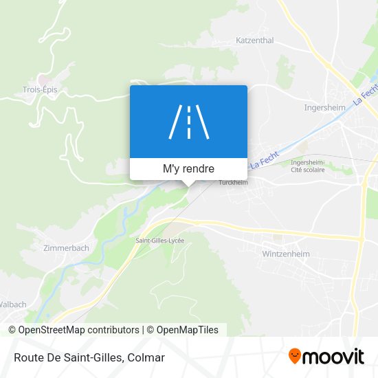 Route De Saint-Gilles plan