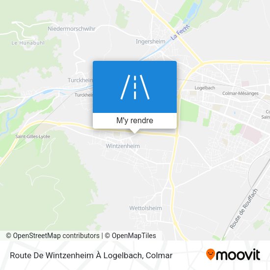 Route De Wintzenheim À Logelbach plan