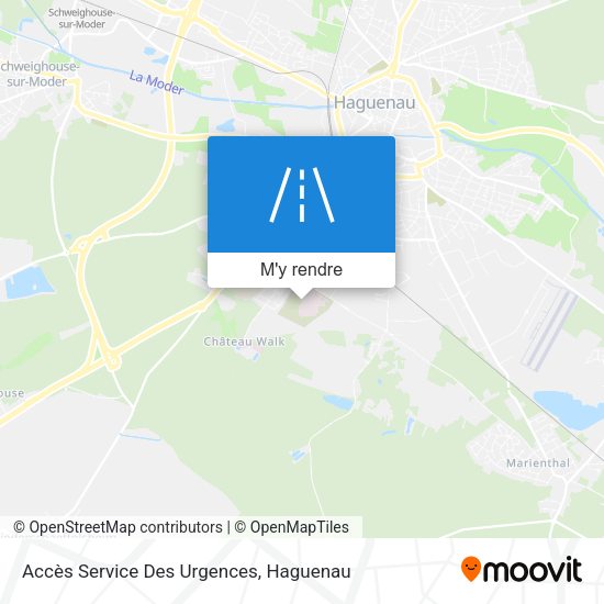 Accès Service Des Urgences plan